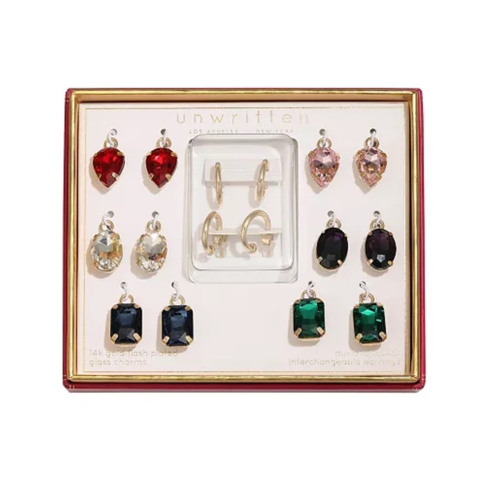 Unwritten Interchangable Boxed Earrings Set